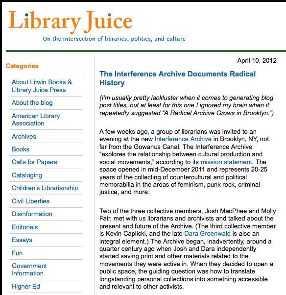 Library Juice, April 10, 2012