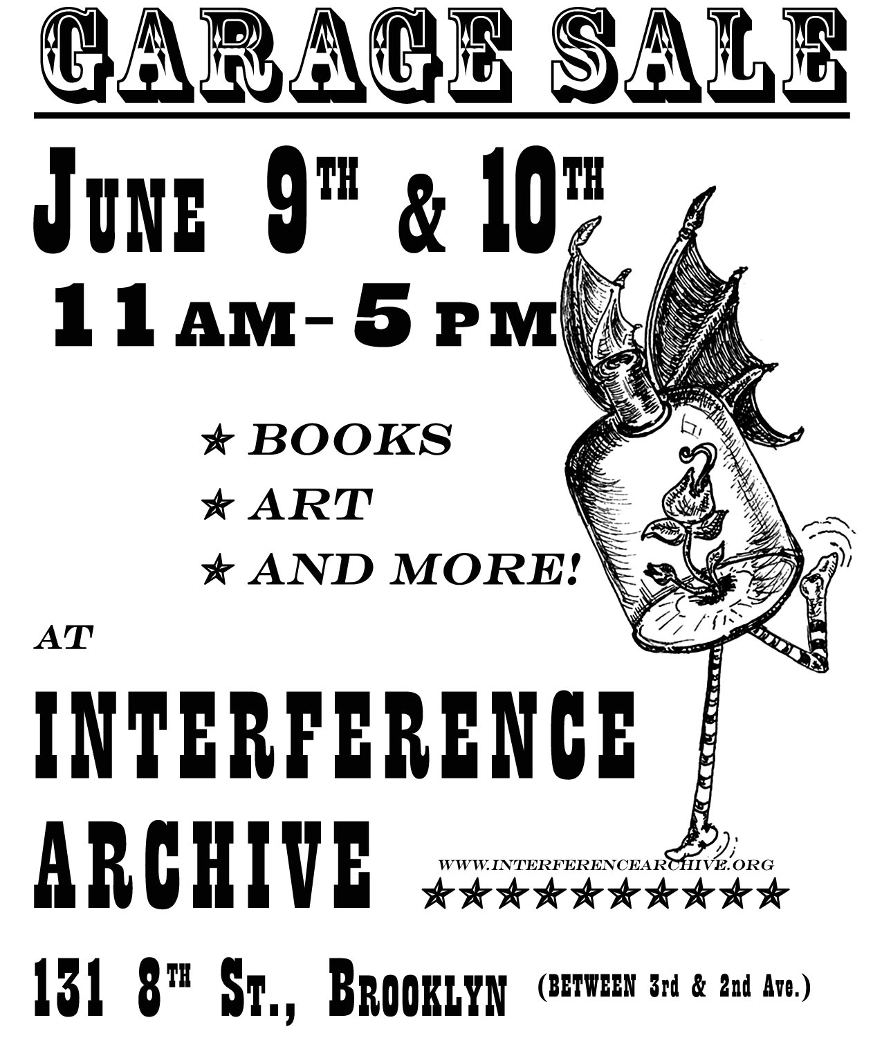 Interference Archive is having a spring cleaning yard sale!